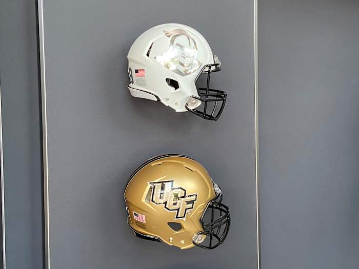 UCF White & Gold Helmets